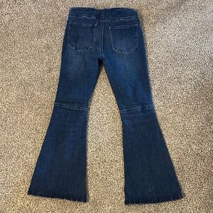 Chelsea & Violet Girls Dark Blue Bell Bottom Style Pull On Pants